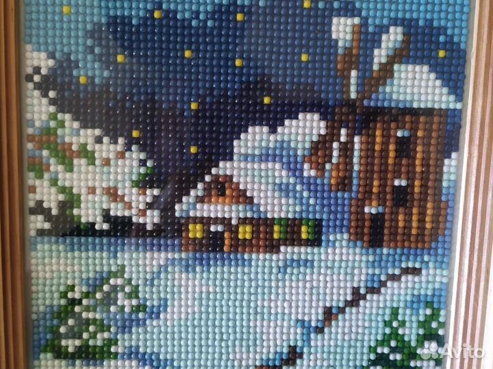 Алмазная мозаика готовая работа
