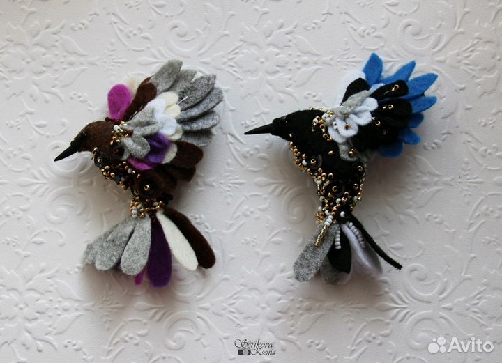 Броши ручной работы из фетра