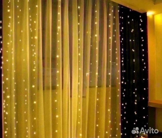 Гирлянда светодиодная штора