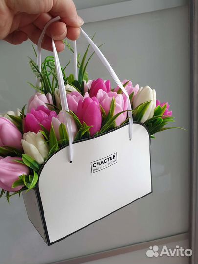 Букет тюльпанов из мыла подарки