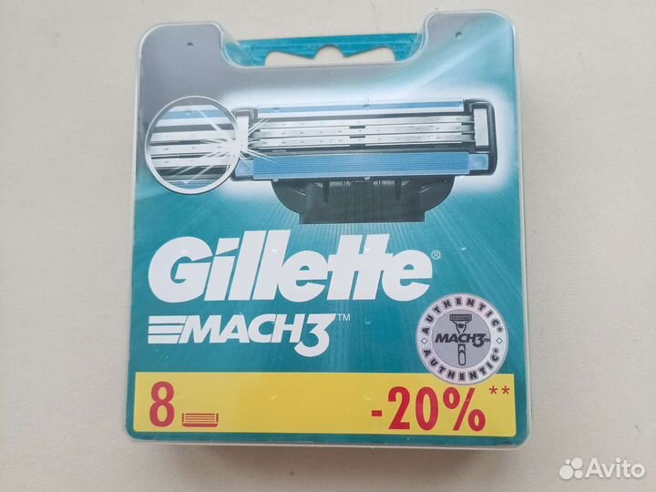 R5.Gillette Mach3 8шт