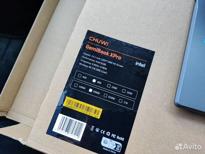Ноутбук Chuwi gemibook XPro 14'1 8/256 Intel N100