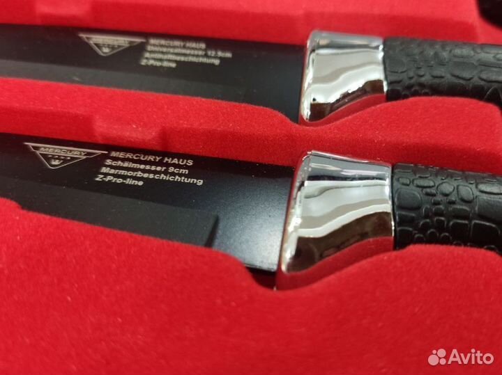 Набор ножей merkury черный