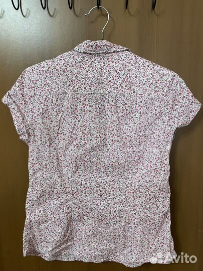 Хлопковая рубашка h&m р.42-44