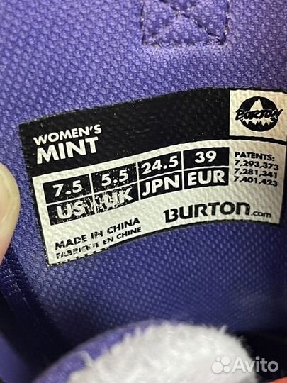 Женские сноуборд ботинки Burton Mint - 37 - 38