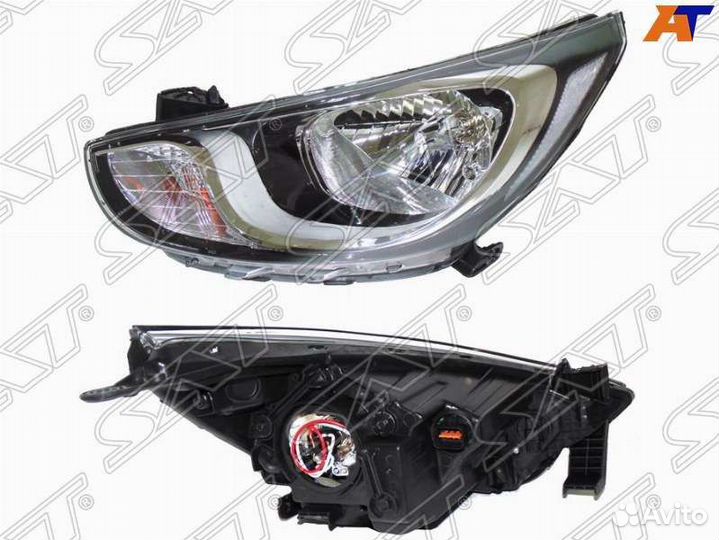 Левавая фара на Хендай Солярис 1 2010-2014г