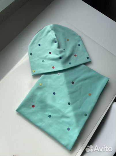 Комплект шапка и снуд для девочки