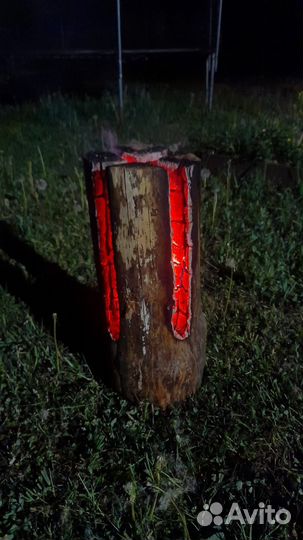 Огонь бревно