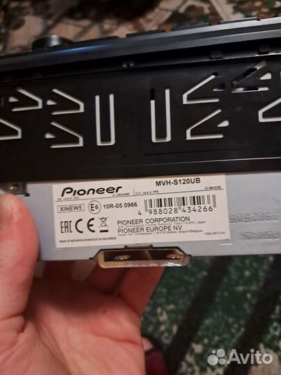 Автомагнитола 1din пионер Pioneer MVH-S120UB