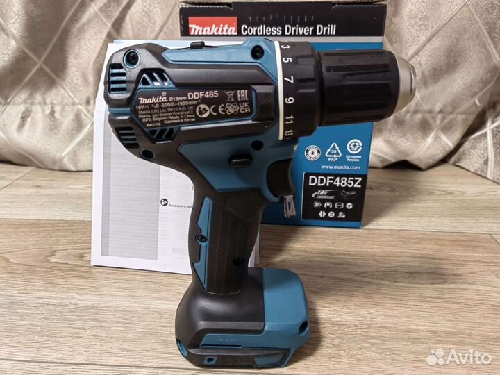 Аккумуляторная дрель шуруповерт makita 18v ddf485z