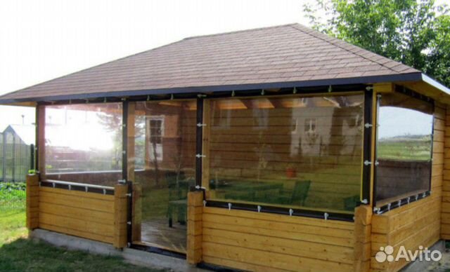 Шторы для беседок и веранд из прозрачного пвх