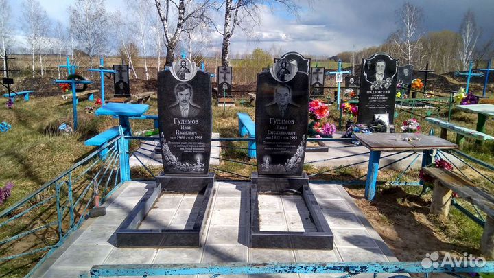 Памятники и благоустройство захоронений