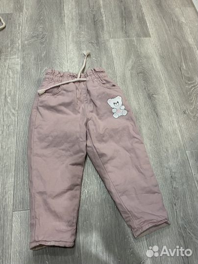 Джинсы утепленные 86