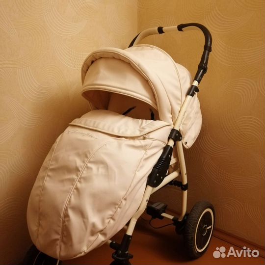 Коляска 2 в 1 adamex эко кожа