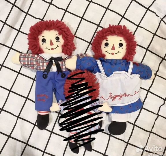 Винтаж тряпичная Энн и Энди