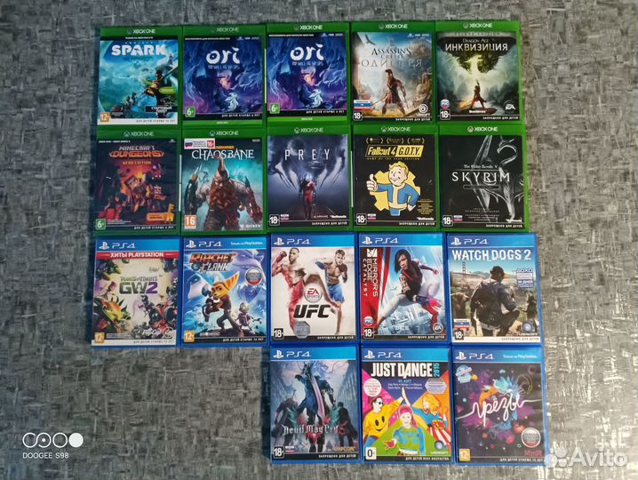 Диски на Xbox One и PS4