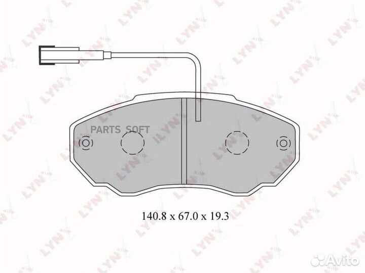 Lynxauto BD-2215 Колодки тормозные передние