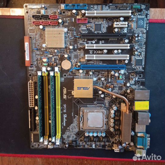 Материнская плата asus P5B Deluxe с процессором