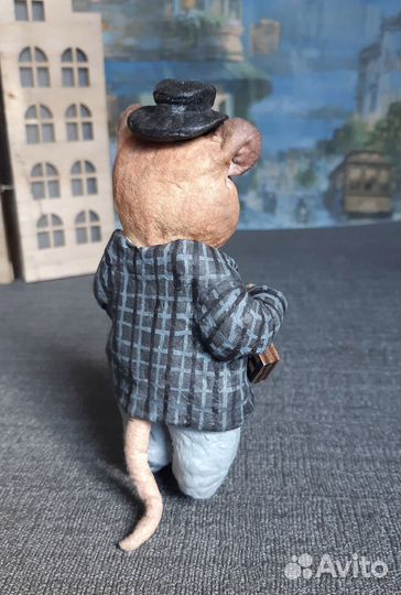 Ватная елочная игрушка 