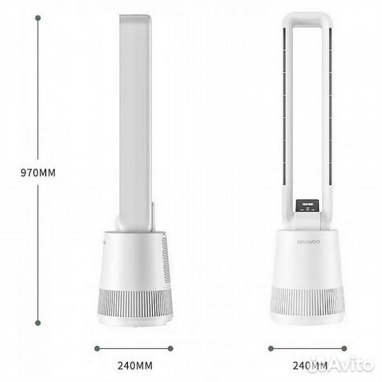 Безлопастный вентилятор-очиститель воздуха Xiaomi