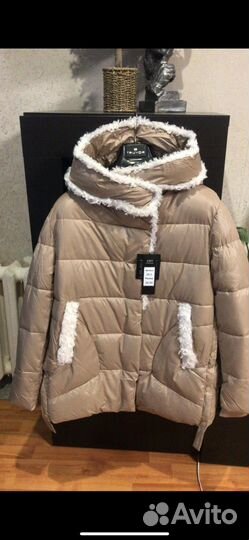 Куртка пуховик женский 58-60