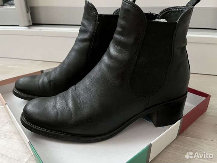 Полусапоги / сапоги Tamaris осень/весна кожаные 37