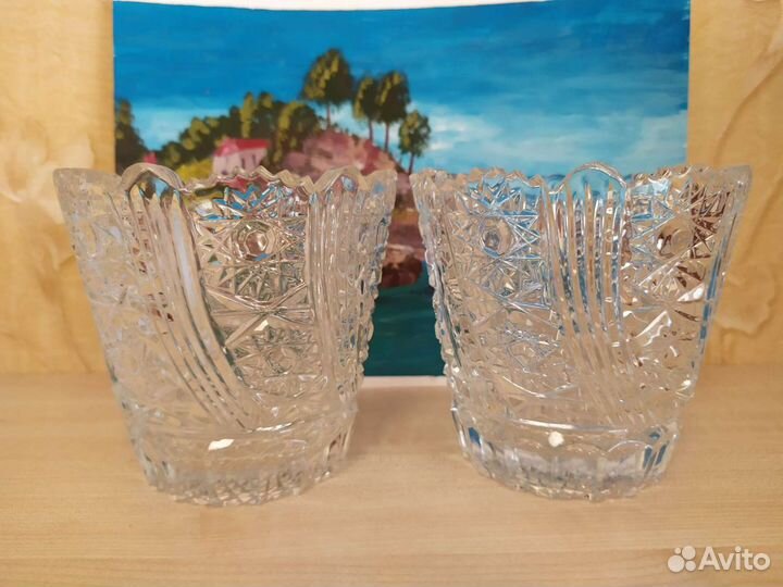 Салатники хрустальные