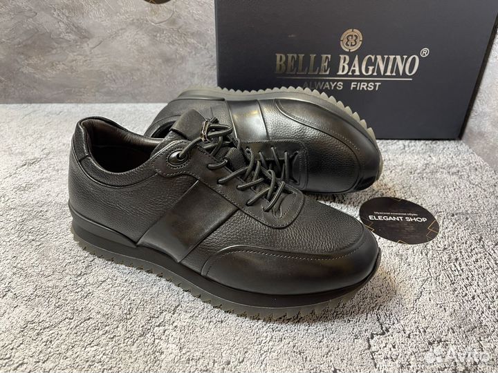 Кроссовки мужские кожаные