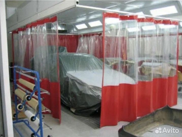 Шторы пвх для автомойки гаража