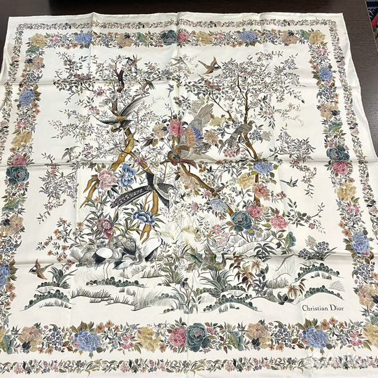 Шелковый платок Dior Jardin d'Hiver