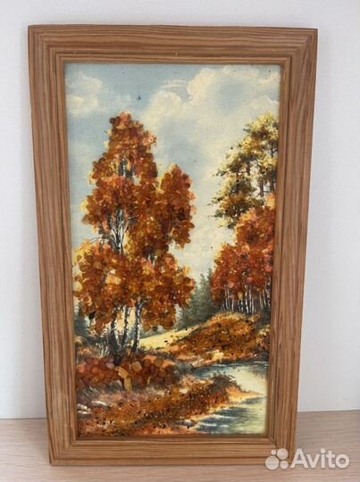 Картина янтарь