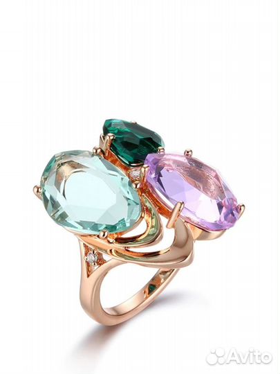 Комплект серьги и кольцо