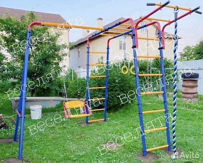 Детский уличный комплекс. Новые качели-гнездо