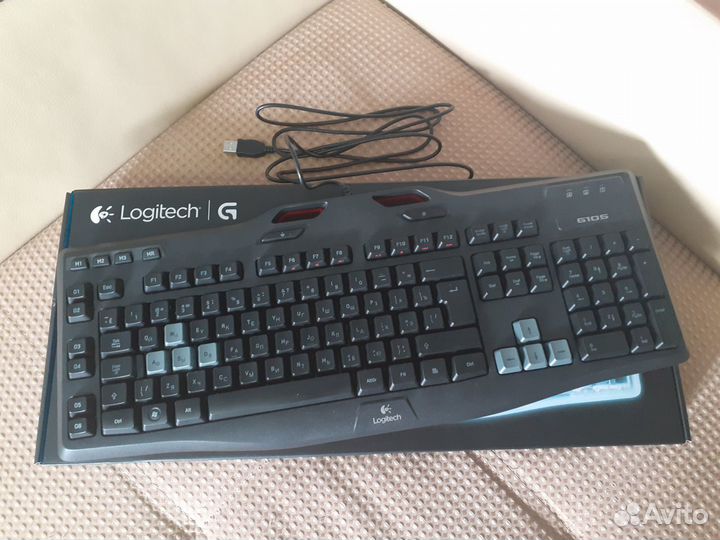 Игровая клавиатура Logitech G105 USB с подсветкой