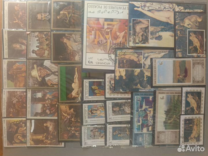 Марки СССР живопись