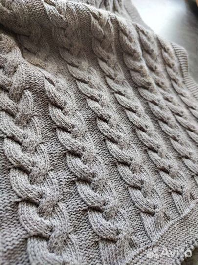 Плед детский вязаный 70см на 90 см