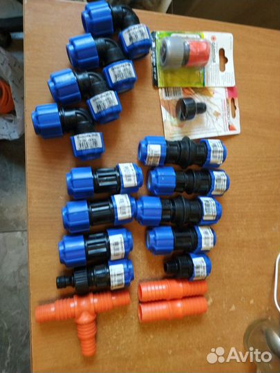 Фитинг муфта отвод штуцер для полива сада огорода