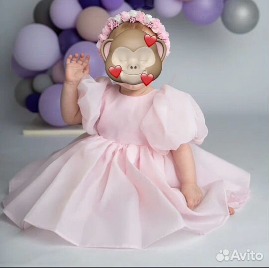 Платье для девочки 74-80