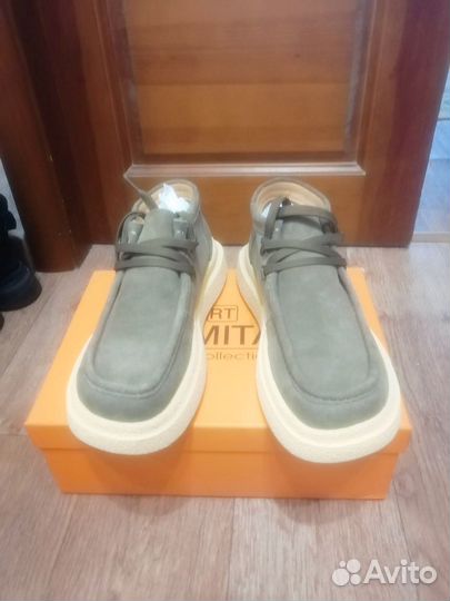 Ботинки мужские демисезонные. Натуральная замша