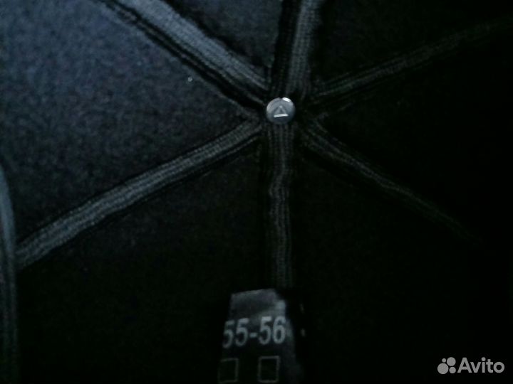 Мужская кожаная кепка утеплённая