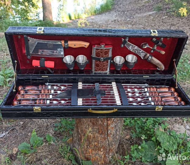 Набор шампуров нож топор