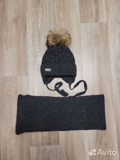 Комплект шапка и снуд
