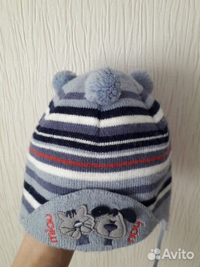 Шапка детская осень 6-12мес