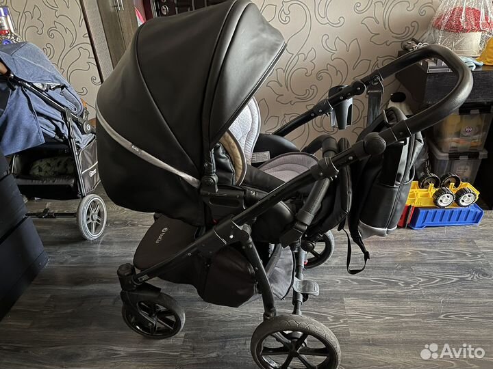 Коляска 2 в 1 эко кожа