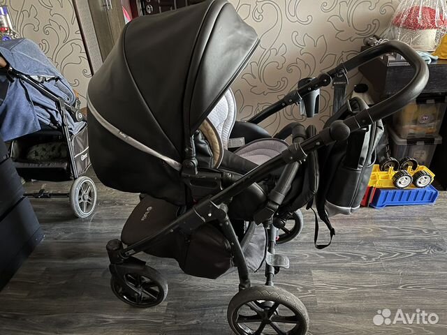 Коляска 2 в 1 эко кожа