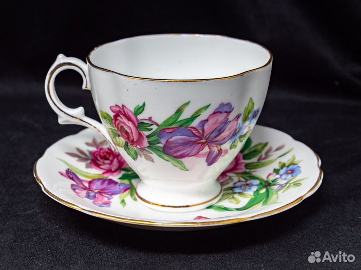 Чайная пара Роял Стюарт, винтаж, Англия