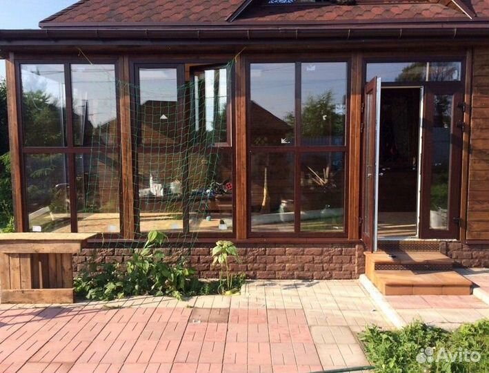 Остекление веранды пластиковое