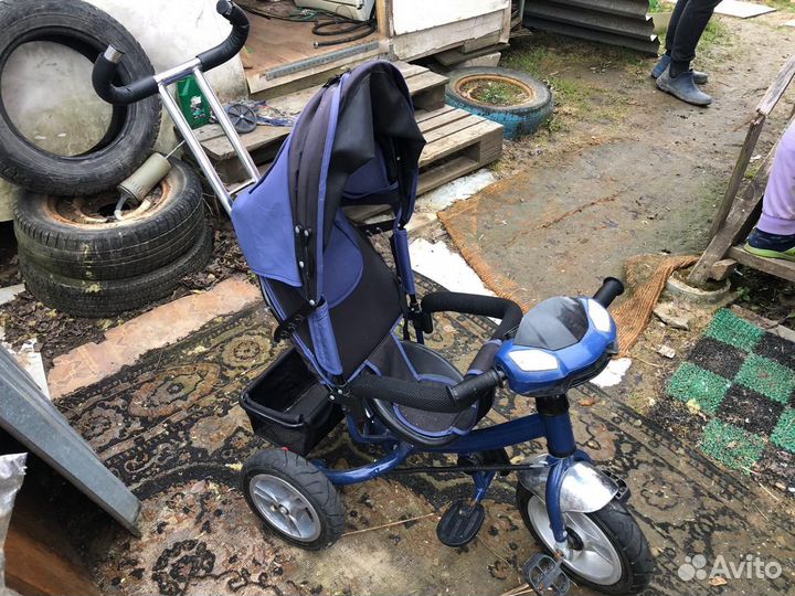 Велосипед коляска с ручкой