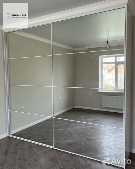 Шкаф распашной с фрезерованными фасадами