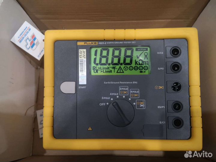 Измеритель сопротивления fluke 1623-2